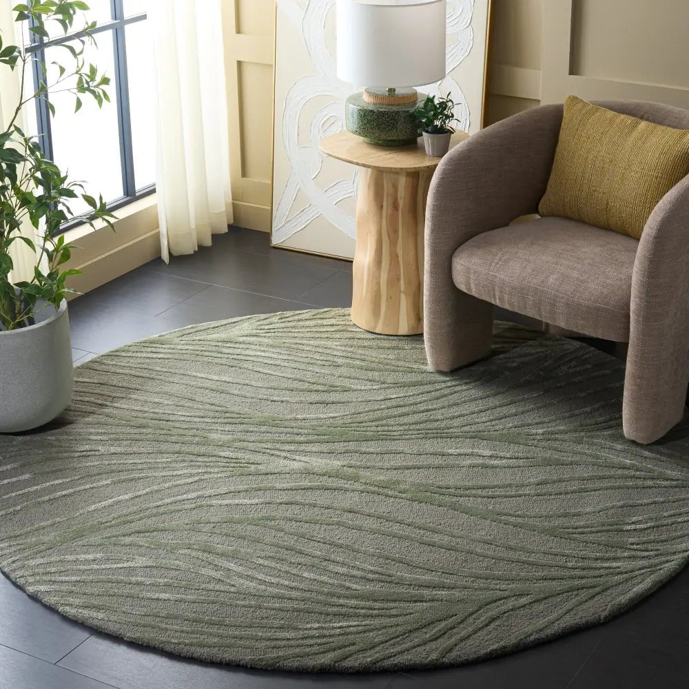 Safavieh Glamour 6'-0" x 6'-0" Rug in Sage Green