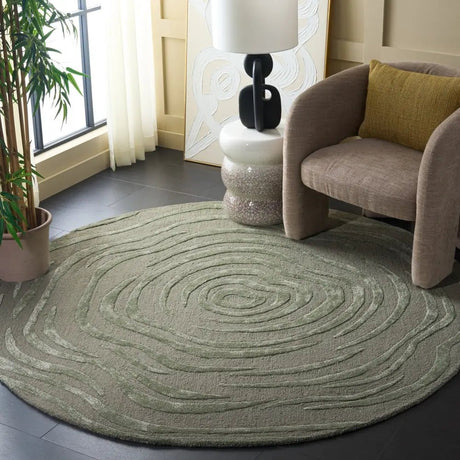 Safavieh Glamour 6'-0" x 6'-0" Rug in Sage Green