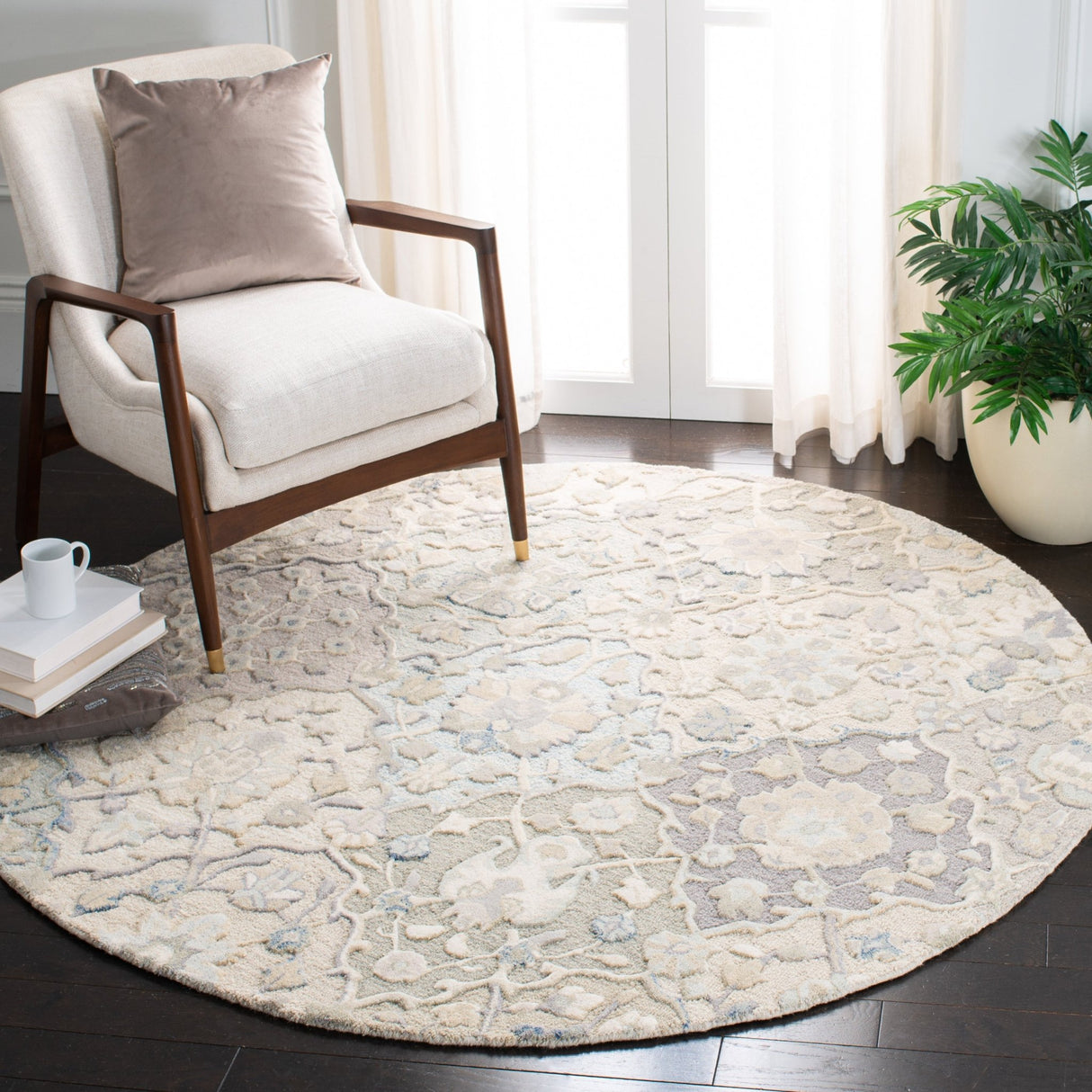 Safavieh Glamour Glm622F Grey/Blue Rugs - Safavieh - glm622f - 6r