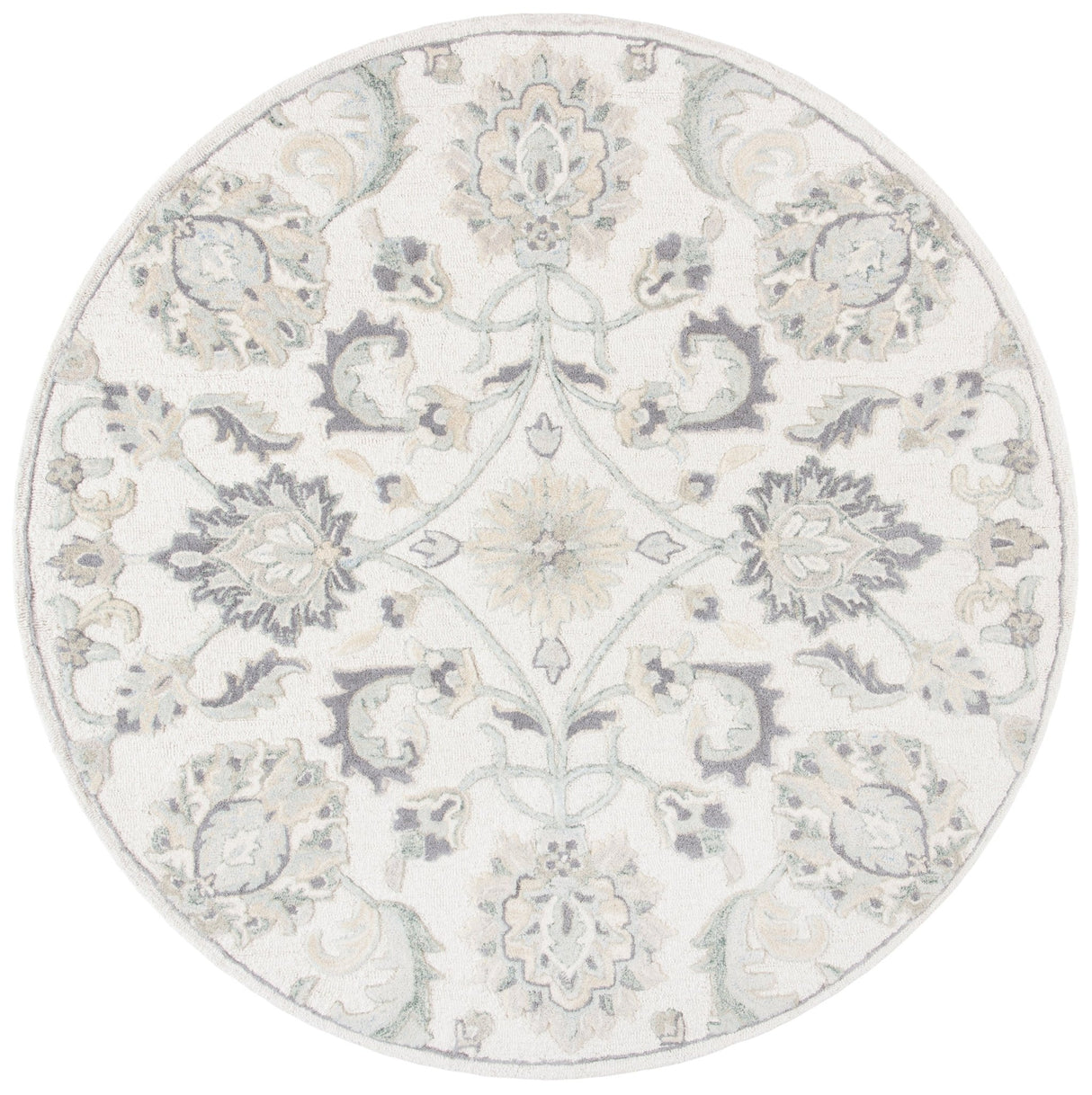 Safavieh Glamour Glm624A Ivory/Grey Rugs - Safavieh - glm624a - 6r