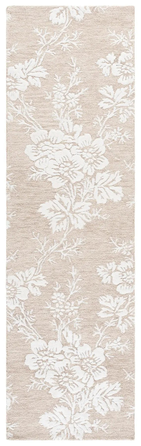 Safavieh Glamour 2'-3" x 8'-0" Rug in Sand / Ivory