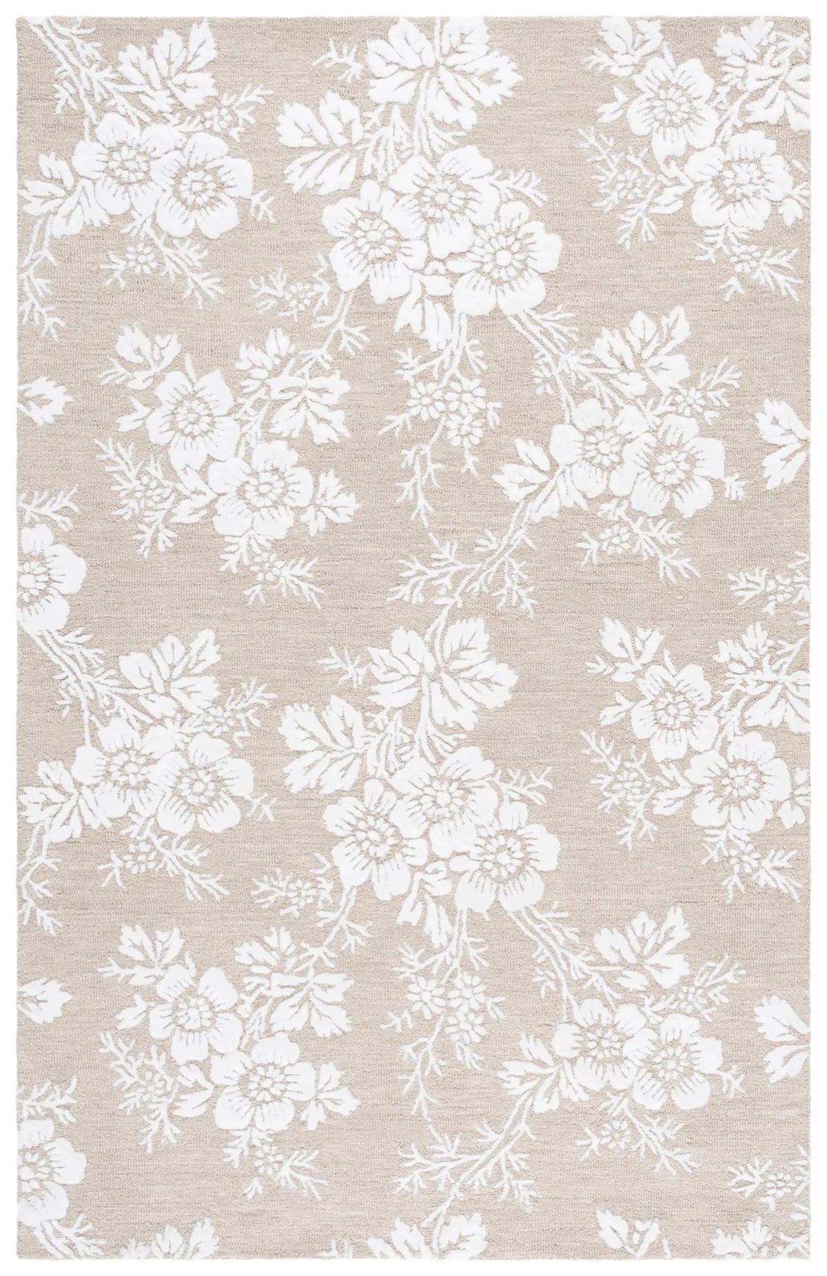 Safavieh Glamour 4'-0" x 6'-0" Rug in Sand / Ivory