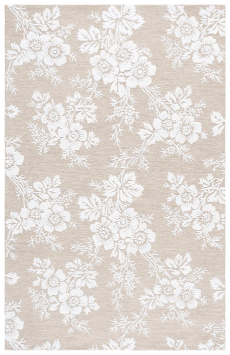 Safavieh Glamour 4'-0" x 6'-0" Rug in Sand / Ivory