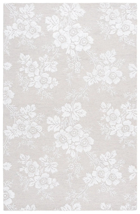 Safavieh Glamour 4'-0" x 6'-0" Rug in Silver / Ivory