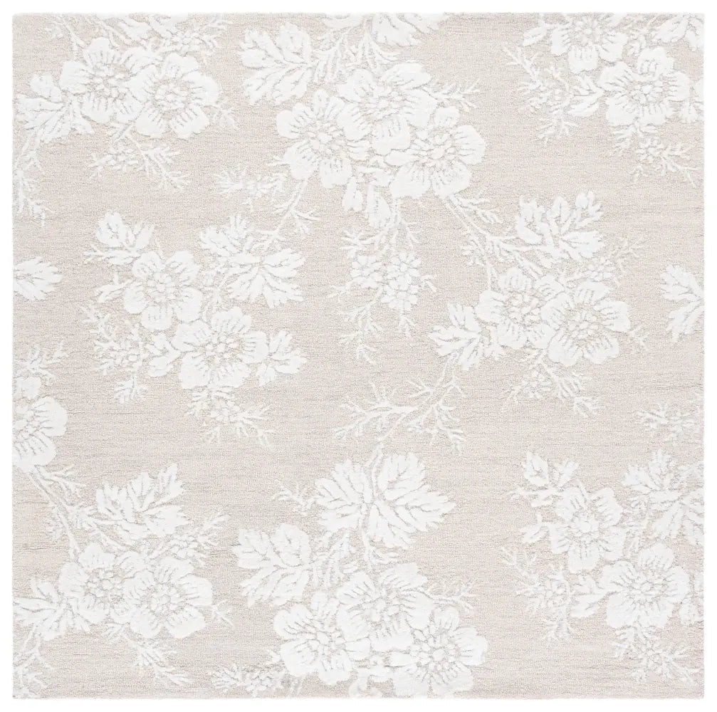 Safavieh Glamour 6'-0" x 6'-0" Rug in Silver / Ivory