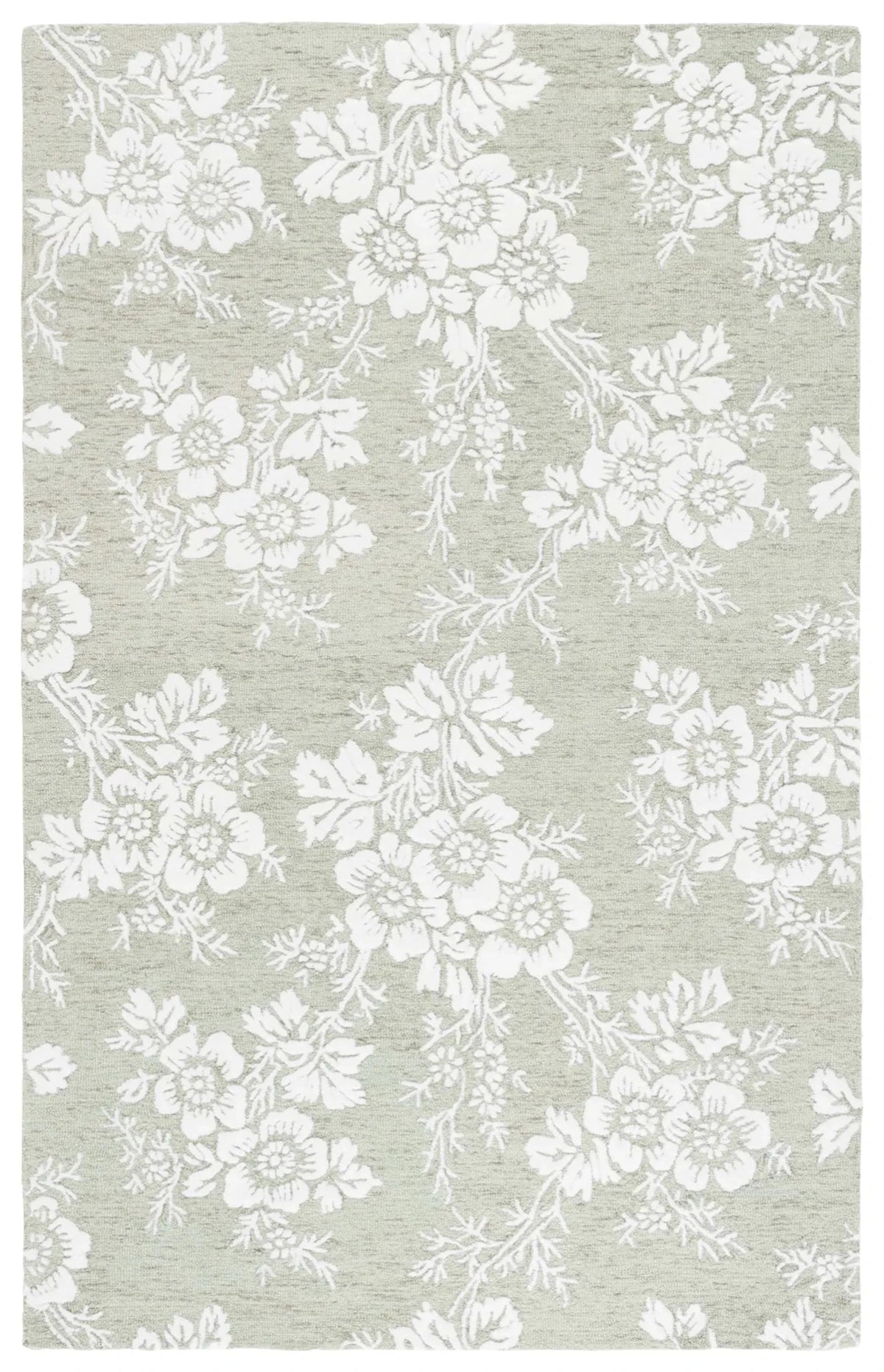 Safavieh Glamour 4'-0" x 6'-0" Rug in Sage / Ivory