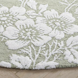 Safavieh Glamour 6'-0" x 6'-0" Rug in Sage / Ivory
