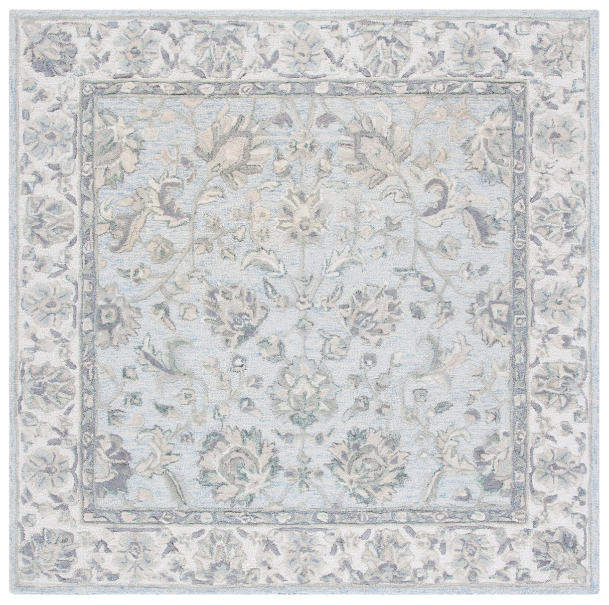 Safavieh Glamour Glm628M Light Blue/Ivory Rugs - Safavieh - glm628m - 6sq