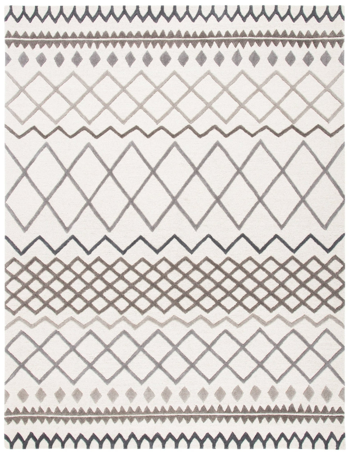 Safavieh Glamour Glm634A Ivory/Grey Rugs - Safavieh - glm634a - 4