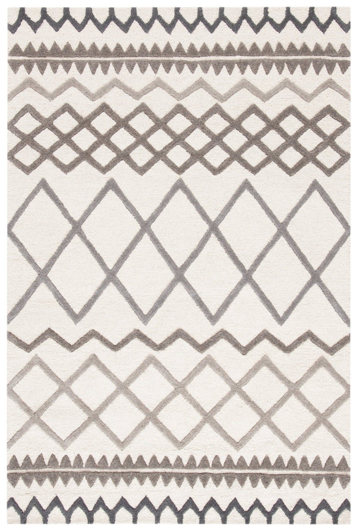 Safavieh Glamour Glm634A Ivory/Grey Rugs - Safavieh - glm634a - 6r