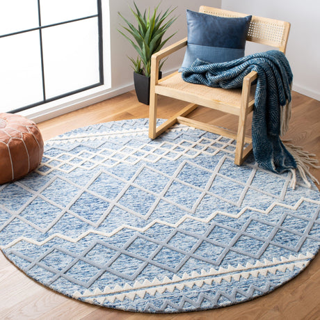 Safavieh Glamour Glm634M Blue/Ivory Rugs - Safavieh - glm634m - 6r