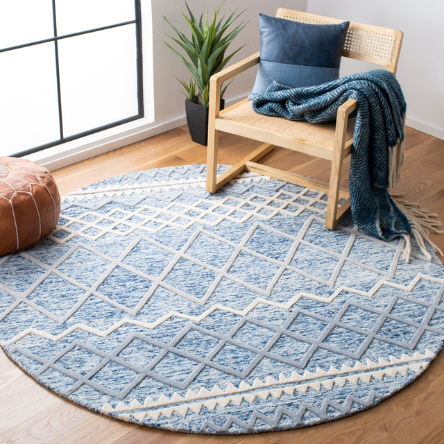 Safavieh Glamour Glm634M Blue/Ivory Rugs - Safavieh - glm634m - 6r