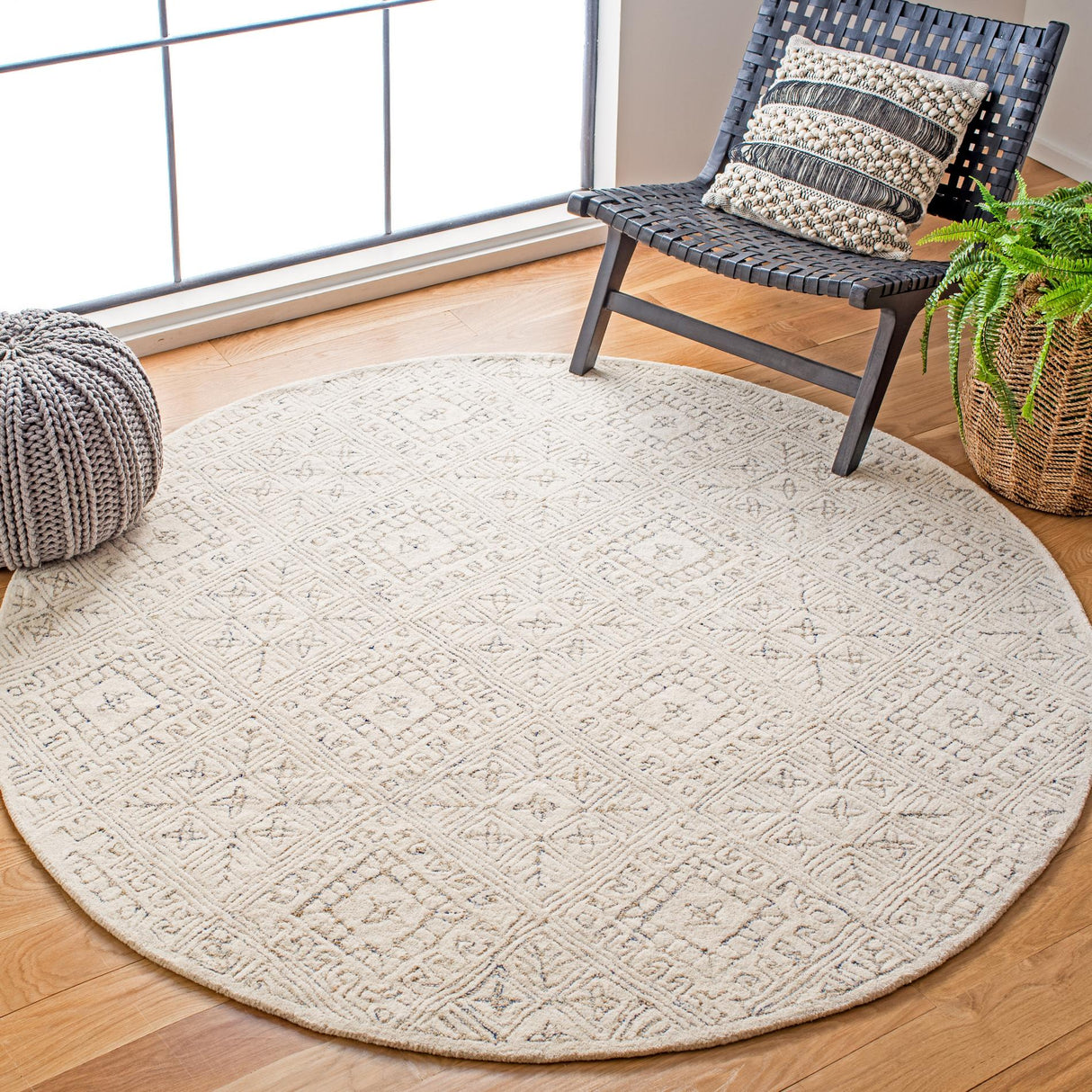 Safavieh Glamour Glm660A Ivory/Beige Rugs - Safavieh - glm660a - 6r