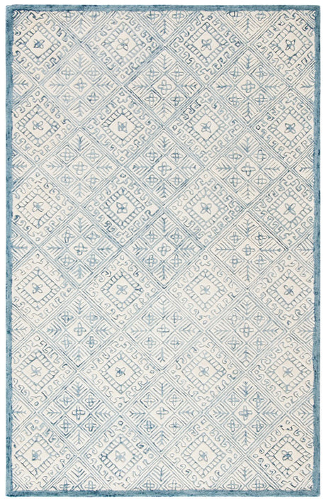 Safavieh Glamour Glm660M Blue/Ivory Rugs - Safavieh - glm660m - 4
