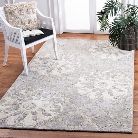 Safavieh Glamour Glm662F Silver/Ivory Rugs - Safavieh - glm662f - 4