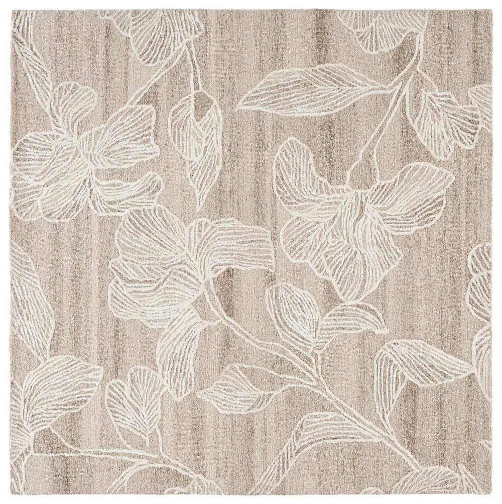 Safavieh Glamour 6'-0" x 6'-0" Rug in Beige / Ivory