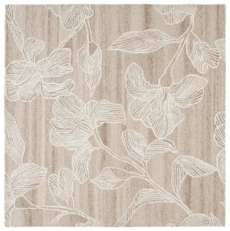 Safavieh Glamour 6'-0" x 6'-0" Rug in Beige / Ivory