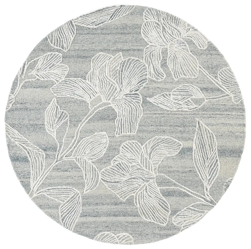 Safavieh Glamour 6'-0" x 6'-0" Rug in Silver / Ivory