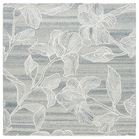 Safavieh Glamour 6'-0" x 6'-0" Rug in Silver / Ivory