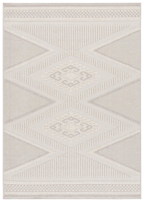 Safavieh Global 600 4'-0" x 6'-0" Rug in Grey / Ivory