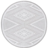 Safavieh Global 600 6'-7" x 6'-7" Rug in Grey / Ivory