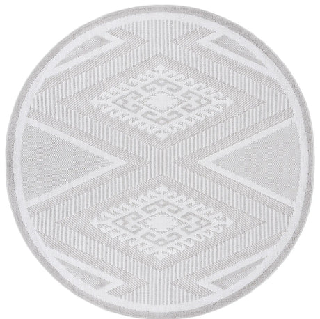 Safavieh Global 600 6'-7" x 6'-7" Rug in Grey / Ivory