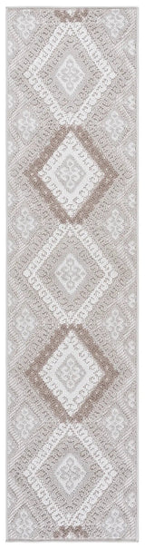 Safavieh Global 600 2'-0" x 8'-0" Rug in Grey / Ivory Taupe