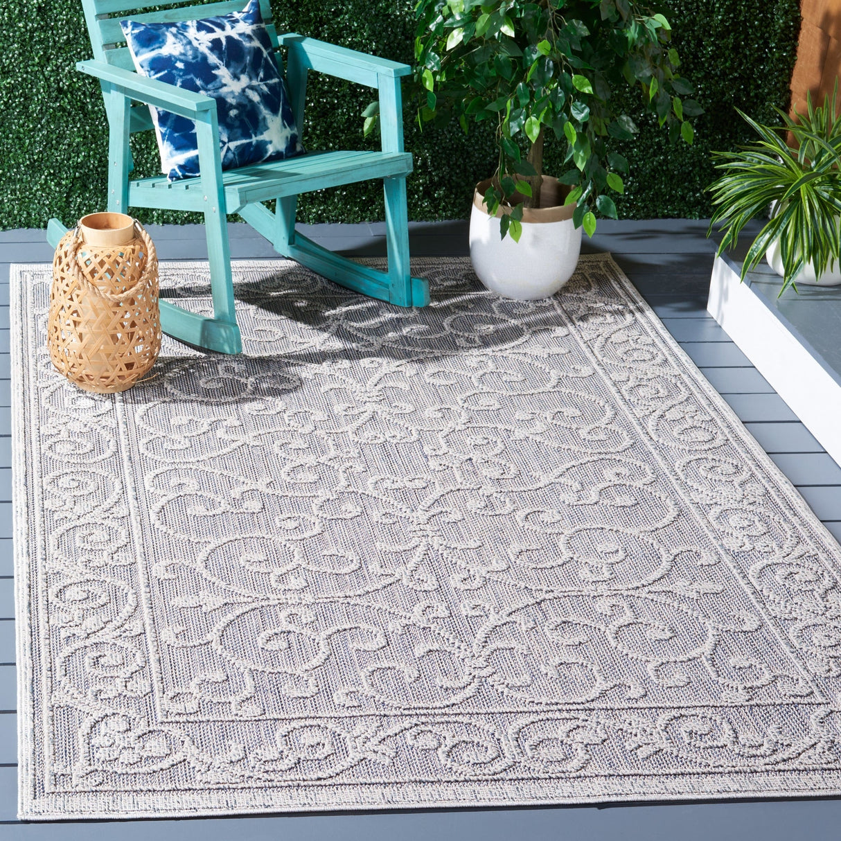 Safavieh Global Glb204M Blue/Grey Rug - Safavieh - glb204m - 4