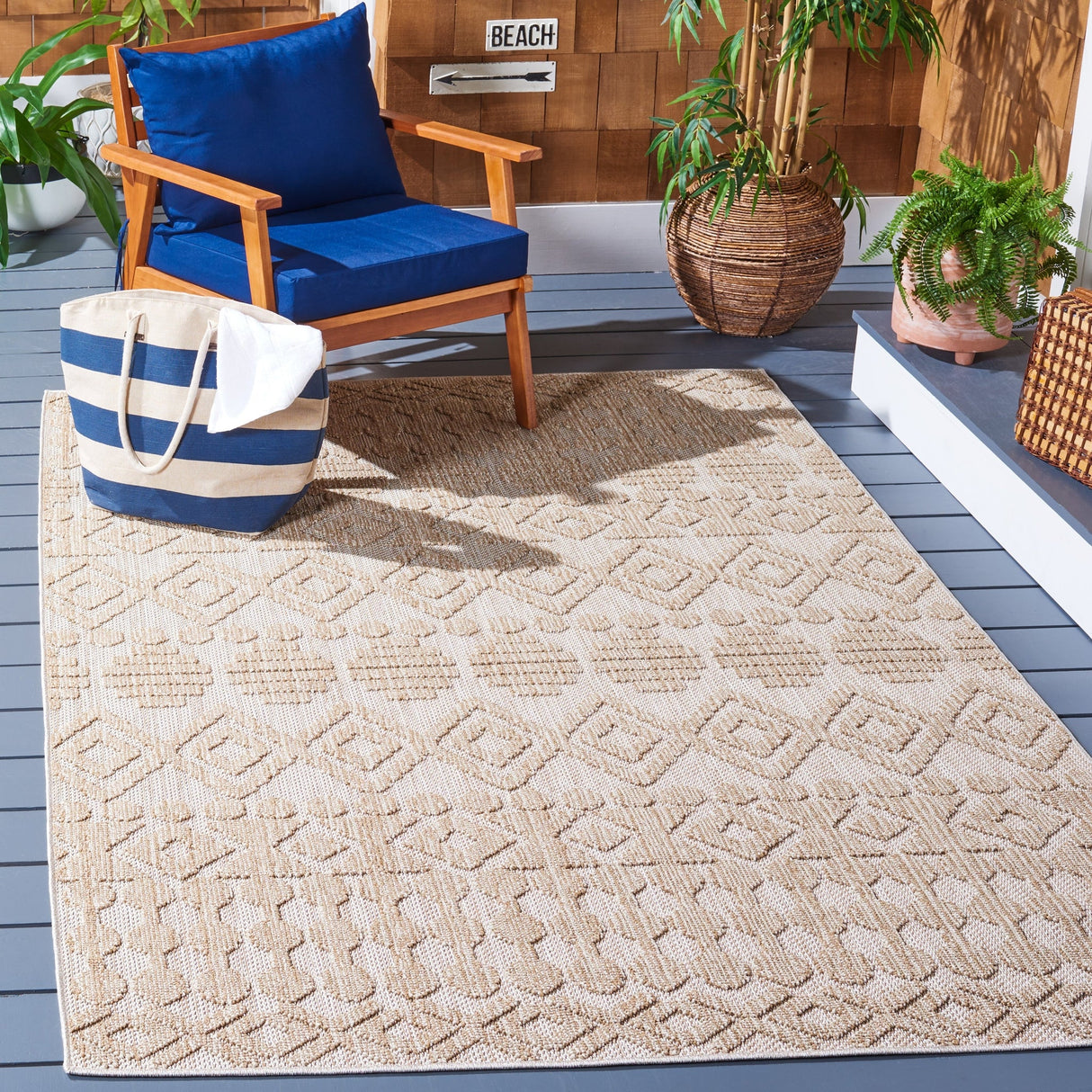 Safavieh Global Glb214B Beige/Brown Rug - Safavieh - glb214b - 4