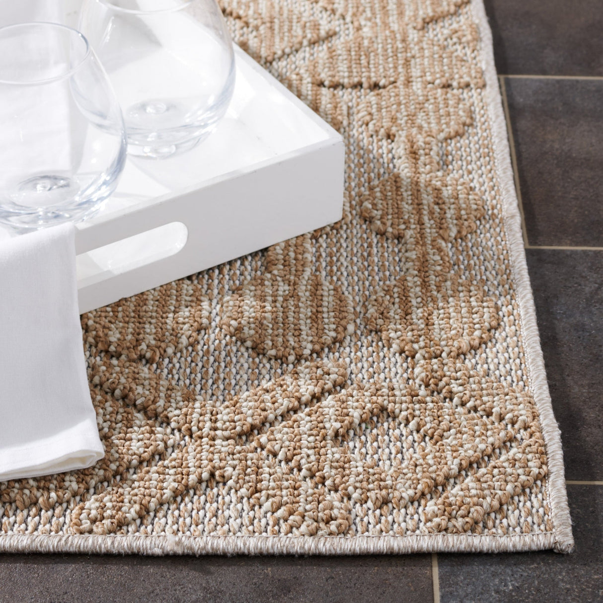 Safavieh Global Glb214B Beige/Brown Rug - Safavieh - glb214b - 7r