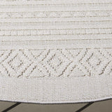 Safavieh Global 6'-7" x 6'-7" Rug in Light Beige / Ivory