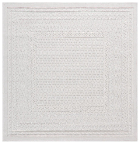 Safavieh Global 6'-7" x 6'-7" Rug in Light Beige / Ivory
