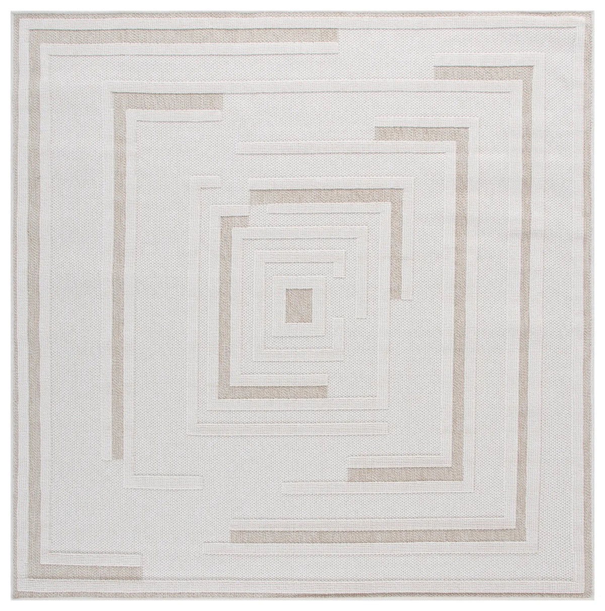 Safavieh Global 6'-7" x 6'-7" Rug in Light Beige / Beige