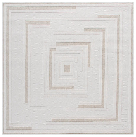 Safavieh Global 6'-7" x 6'-7" Rug in Light Beige / Beige