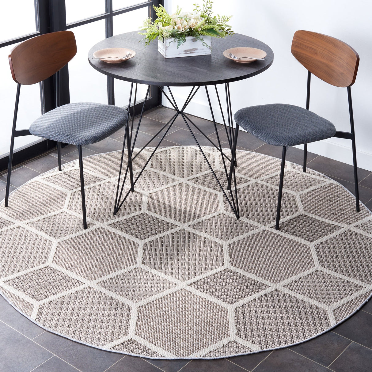 Safavieh Global Glb414F Grey/Ivory Rug - Safavieh - glb414f - 7r