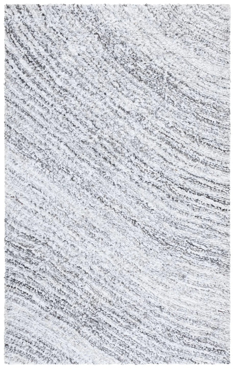 Safavieh Glory Shag 4'-0" x 6'-0" Rug in Ivory / Grey