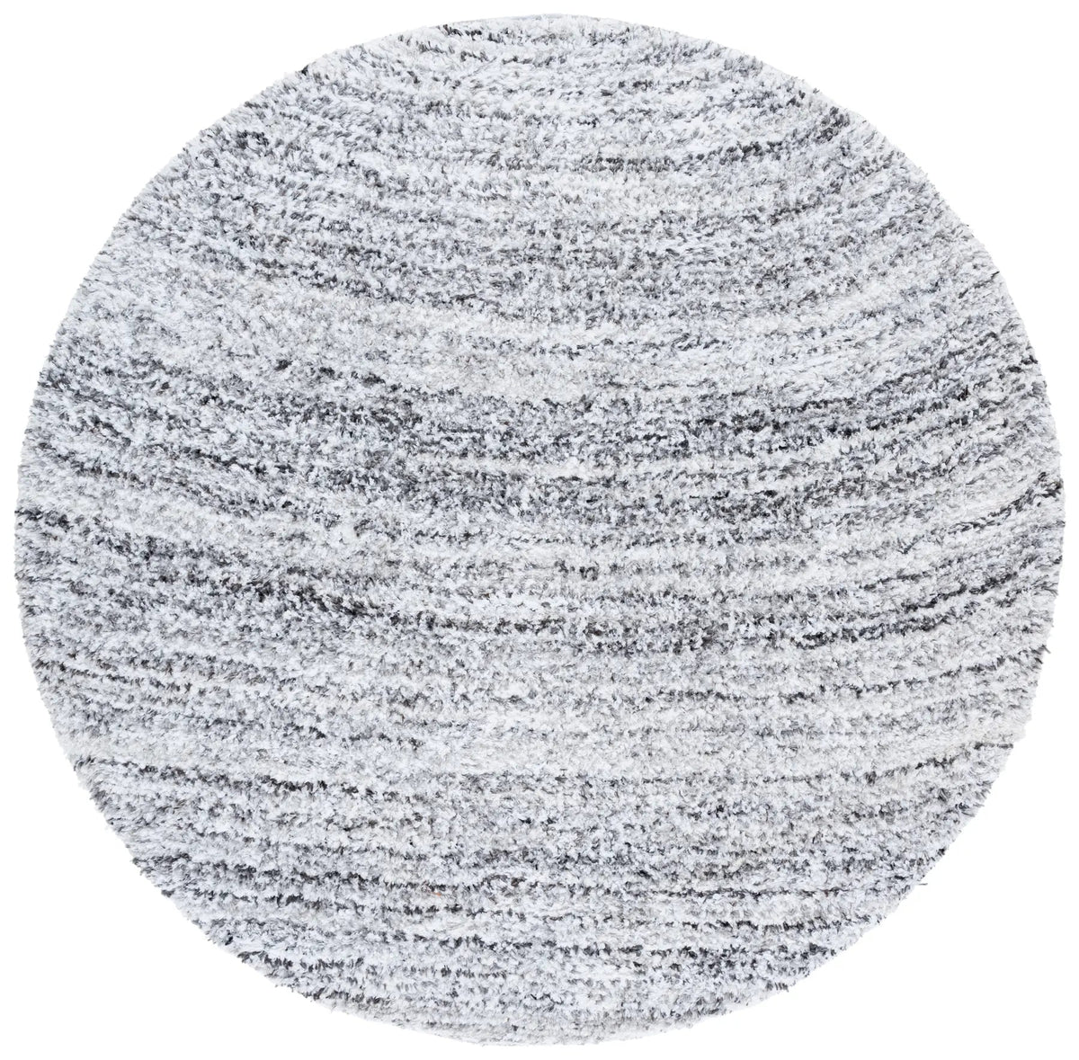 Safavieh Glory Shag 6'-0" x 6'-0" Rug in Ivory / Grey