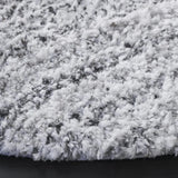Safavieh Glory Shag 6'-0" x 6'-0" Rug in Ivory / Grey