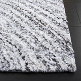 Safavieh Glory Shag 4'-0" x 6'-0" Rug in Ivory / Grey