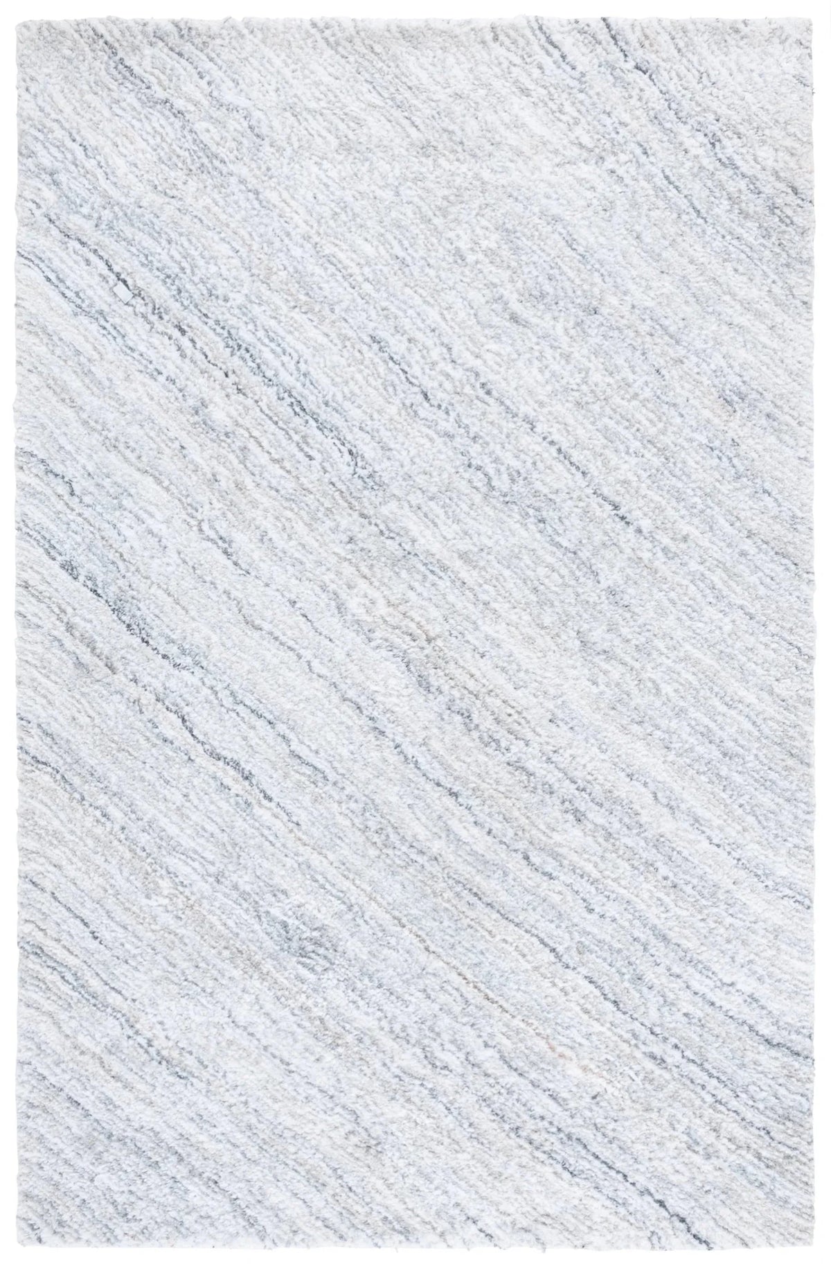 Safavieh Glory Shag 4'-0" x 6'-0" Rug in Ivory / Light Blue