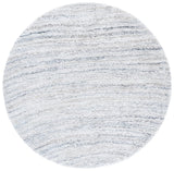 Safavieh Glory Shag 6'-0" x 6'-0" Rug in Ivory / Light Blue