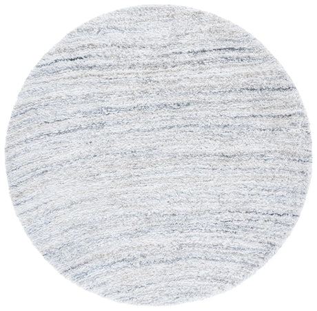Safavieh Glory Shag 6'-0" x 6'-0" Rug in Ivory / Light Blue