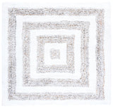 Safavieh Glory Shag 6'-0" x 6'-0" Rug in Ivory / Beige