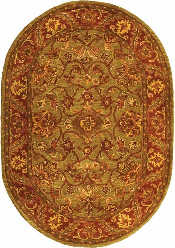 Safavieh Golden Jaipur gj250a Green / Rust Rugs - Safavieh - gj250a - 24ov