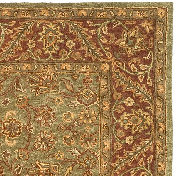 Safavieh Golden Jaipur gj250a Green / Rust Rugs - Safavieh - gj250a - 5ov