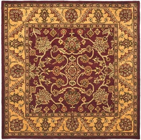 Safavieh Golden Jaipur Gj250C Burgundy / Gold Rugs - Safavieh - gj250c - 6sq