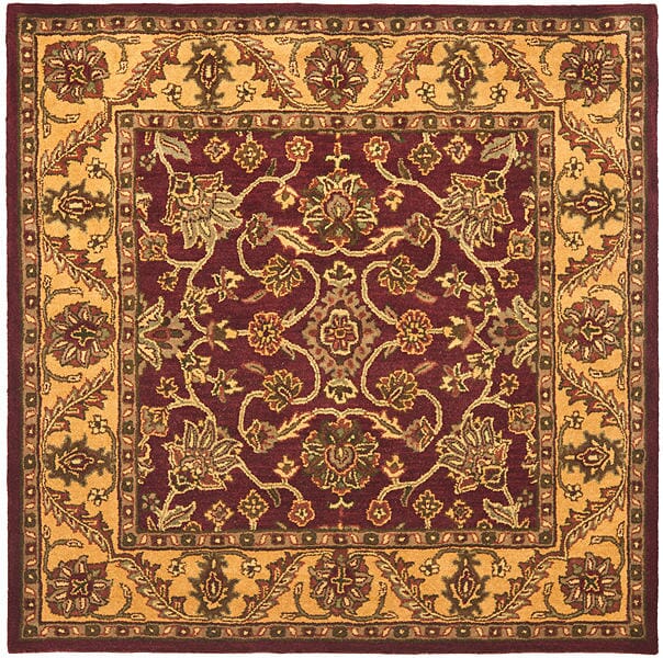 Safavieh Golden Jaipur Gj250C Burgundy / Gold Rugs - Safavieh - gj250c - 6sq