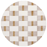Safavieh Groove 6'-7" x 6'-7" Rug in Ivory / Gold