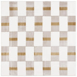 Safavieh Groove 6'-7" x 6'-7" Rug in Ivory / Gold