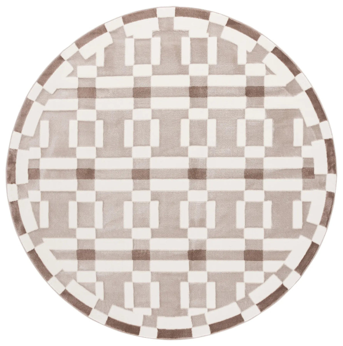 Safavieh Groove 6'-7" x 6'-7" Rug in Ivory / Beige